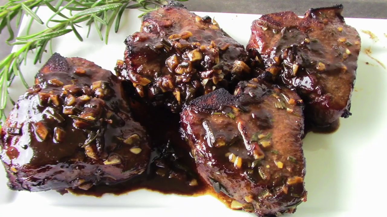 Chops in a Balsamic Reduction