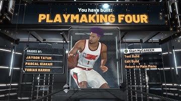 NBA 2K22 BEST POWER FORWARD BUILD "PLAYMAKING FOUR" CURRENT GEN