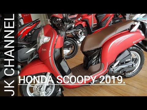 HONDA SCOOPY  2019 WARNA MERAH  DOFF  HANYA ADA 2 TIPE 