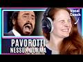 Vocal coach reacts to and analyses pavarotti  nessun dormaturandot the three tenors 1994