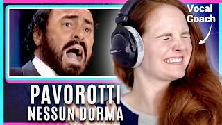 Vocal Coach reacts to and analyses Pavarotti - Nessun dorma"Turandot (The Three Tenors 1994)