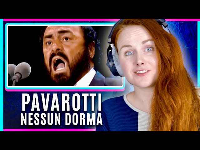 Vocal Coach reacts to and analyses Pavarotti - Nessun dormaTurandot (The Three Tenors 1994) class=