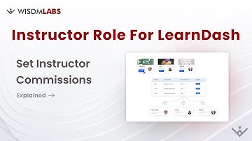 Set Instructor Commissions | Instructor Role for Learndash