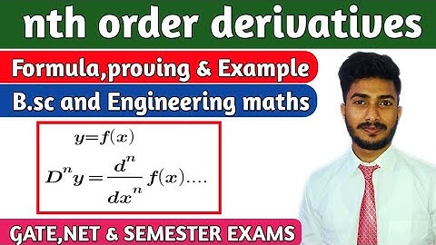 nth order derivatives || Bsc mathematics || Engineering mathematics