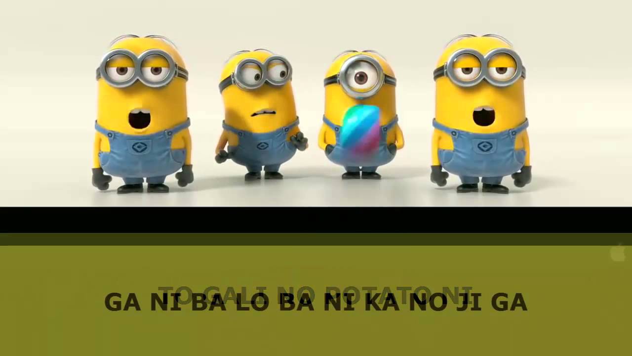 banana song minions lyrics