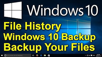 ✔️ Windows 10 - Turn on File History and Edit File History Settings - Windows 10 Backup