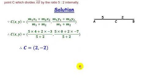Division of a line segment senior one second term