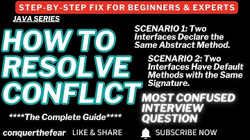 Java Interface Conflict: Abstract vs Default Methods Explained with Real Examples @conquerthefear