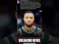 DAMIAN LILLARD JUST GOT WAIVED!!!#nba #sports #basketball #bucks #damianlillard #indianapacers