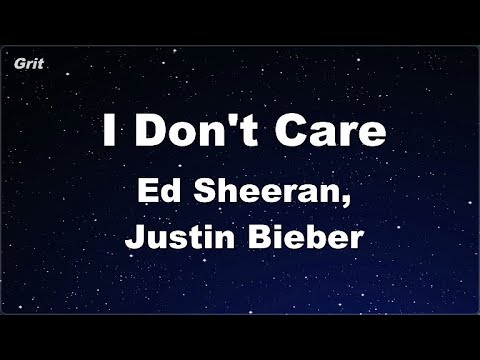 I Don't Care - Ed Sheeran & Justin Bieber Karaoke 【No Guide Melody】 Instrumental