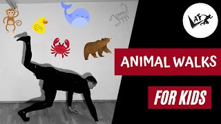 Laufarten aus dem Reich der Tiere (Animal Walk) für Kinder 🐒🐻🐾🦆🦘