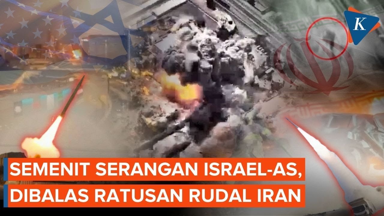3 Serangan Israel dan 3 Target dalam Semenit, Iran Balas Ratusan Rudal-Drone