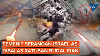 3 Serangan Israel dan 3 Target dalam Semenit, Iran Balas Ratusan Rudal-Drone