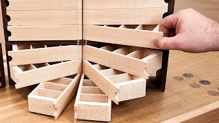 Making The Coolest Small Parts Organizer - Woodworking