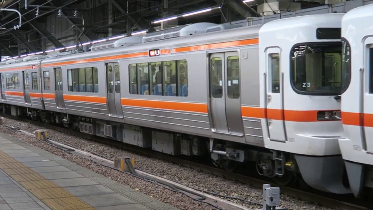 JR東海【東海道本線】313系6両編成と313系2両編成併結運用、名古屋駅到着，Japan Railway, Tōkaidō Main ...