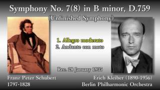 Schubert: Unfinished Symphony, Erich Kleiber & BPO (1935