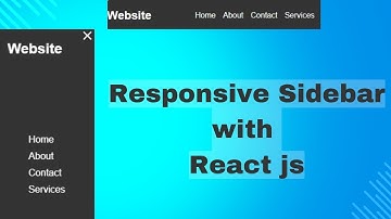Build a Responsive Navbar/Sidebar in React - Step-by-Step Tutorial (2024)