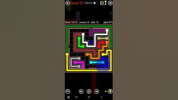 How To Solve Flow Free Jumbo Courtyard Pack Level 57 12x12 Board Walk Through Solution Walkthrough