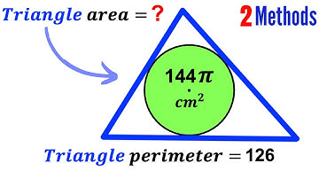 Can you find area of the Blue Triangle? | (Circle) | #math #maths | #geometry