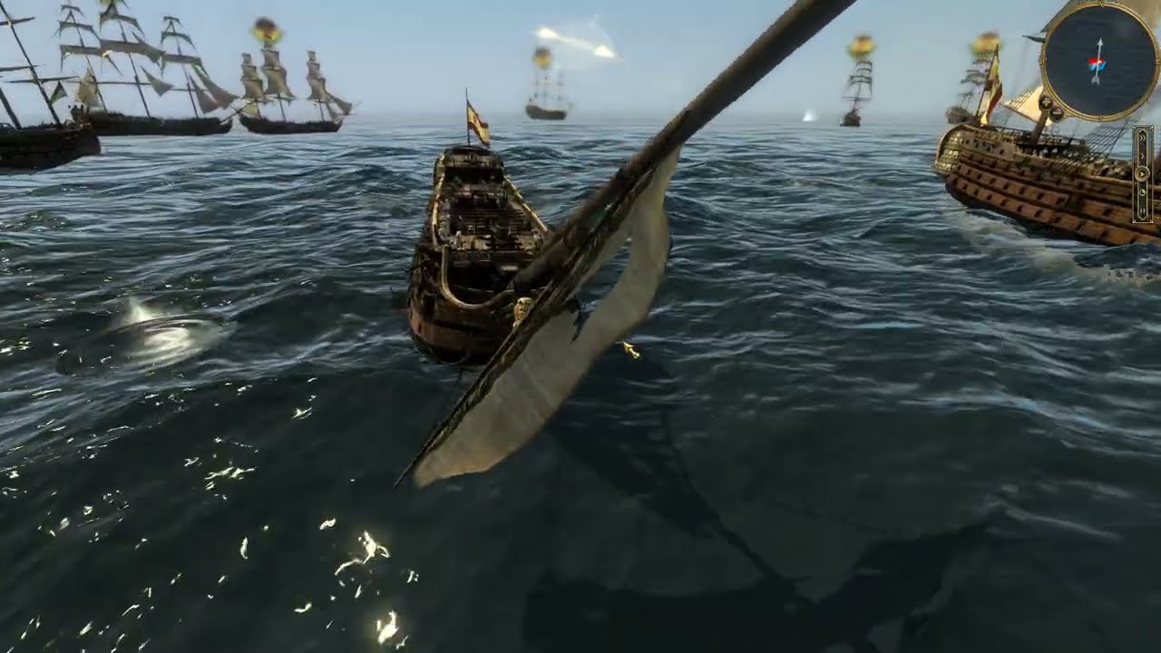 Empire: total war онлайн. Турнир "Зимний Казанова". Часть_1,  море, Карибы. Испанцы vs Австрия