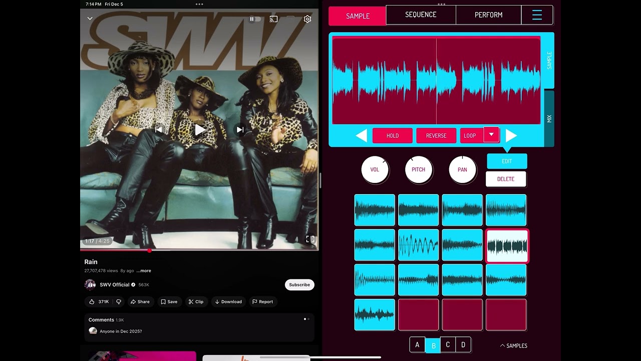 Playing with an RnB classic! (Full beat in desc.)