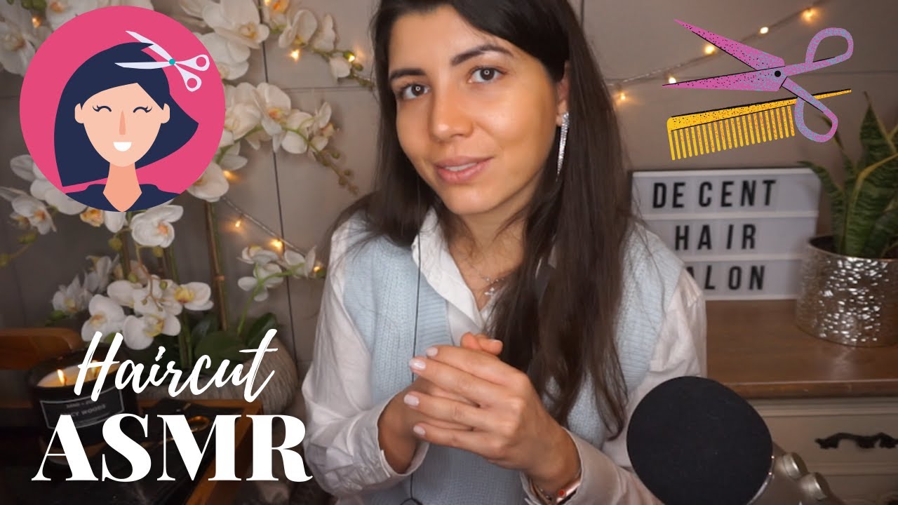 ASMR | A Very Tingly Haircut 💇‍♀️ | Brushing & Cutting| Rubber Gloves ...