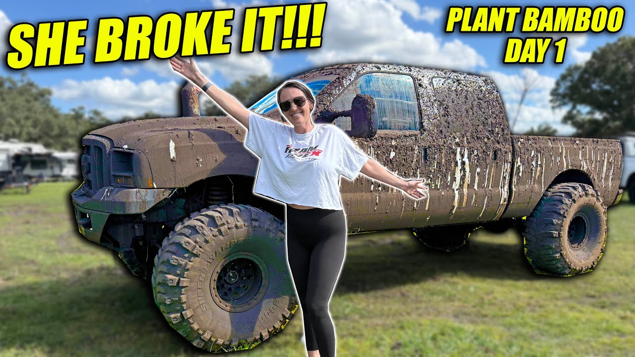 Моя жена уничтожила бюджетный велосипед!!! Я ехал пассажиром... Она СИЛЬНО увязла!!! Посадка бамб...