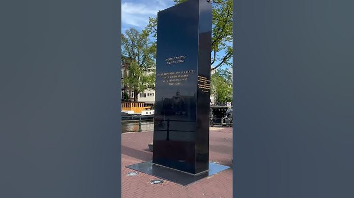 אנדרטה ללוחמי מחתרת באמסטרדם #netherlands #amsterdam #jewishpride #travelvlog #holocaustmemorial