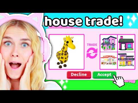 Trading For HOUSES In Adopt Me