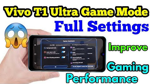Vivo T1 Ultra Game Mode Settings | Vivo T1 Ultra Game Mode Background Call