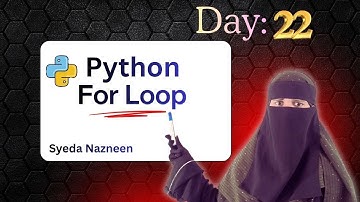 For Loops in Python | Python Tutorial | Day 21