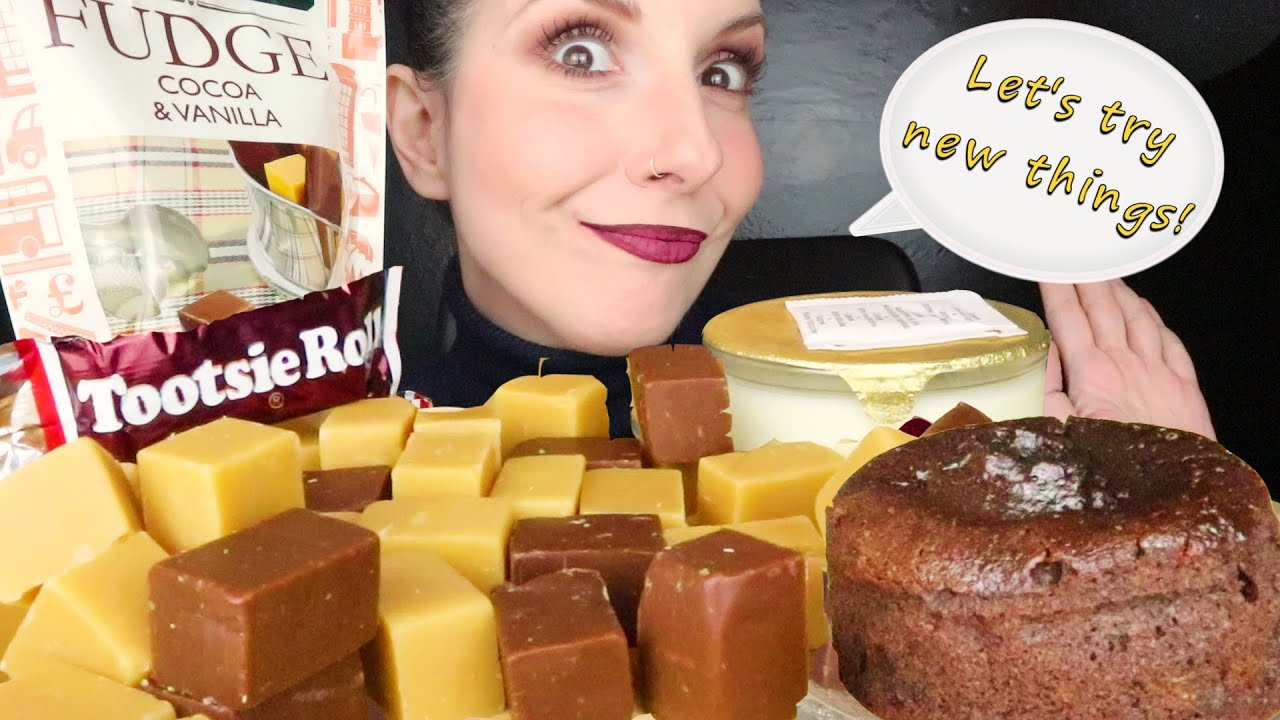 Шоколадный лавовый пирог, шоколадные конфеты и крем-брюле 🍫 | Обзор десертов | Мукбанг - 먹방 | Зву...