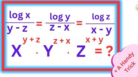 Can you crack this Logarithm puzzle. #logarithm 99%failed.