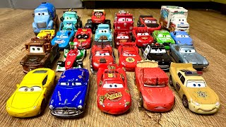 : Looking for Disney Pixar Cars: Lightning McQueen, Sally, Doc Hudson, Sheriff, Tow Mater, Serg, Flo