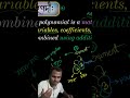 বহুপদী চেনার উপায় কী 🤔 #ssc #maths #science #hsc #polynomials