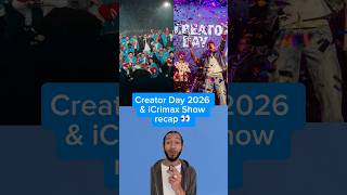 Creator Day 2026 & iCrimax Show? 👀 #icrimax #creatorday #youtubenews #shorts