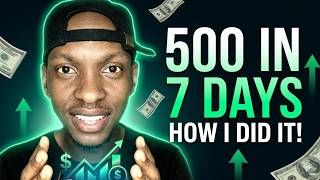How I Made 500 In 7 Days You Can Try This Method In Usa, Uk And Australia