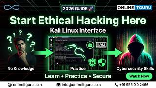 Master Kali Linux Interface Before Your First Hack | Ethical Hacking Basics | Projects |OnlineITGuru