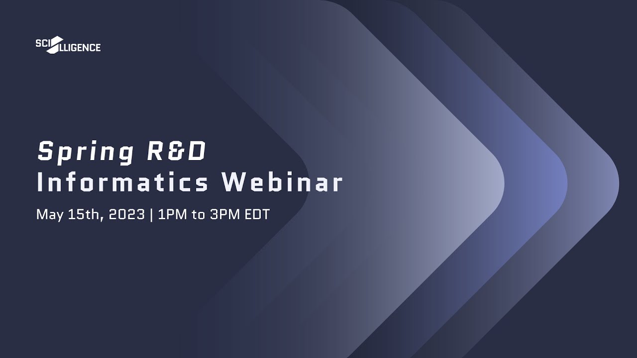 Scilligence Spring R&D Informatics Webinar 2023 - YouTube