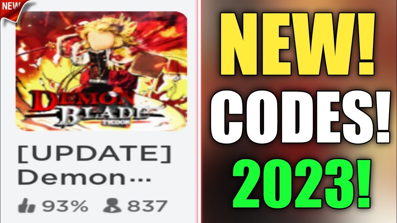 Roblox Demon Blade Tycoon codes for January 2023: Free yen