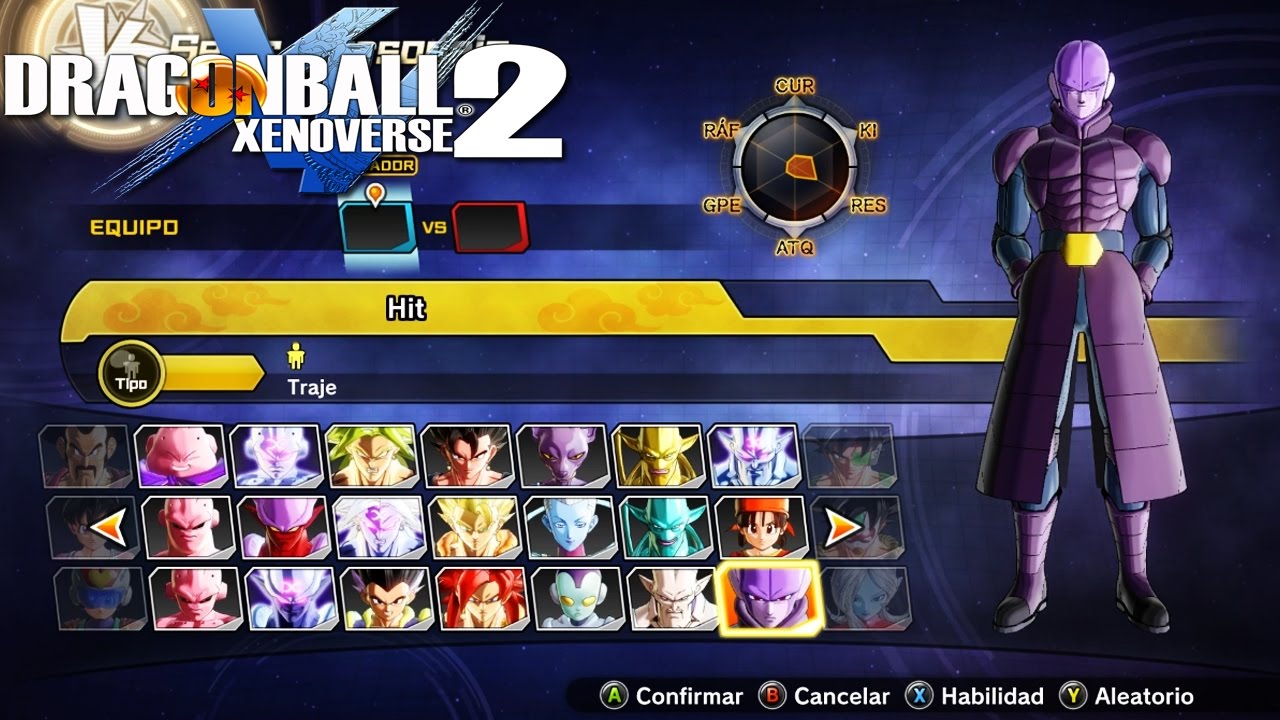 Dragon Ball Xenoverse 2: Mostrando todos los personajes desbloqueados!! -  YouTube