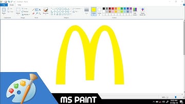 How to Draw McDonald’s logo in MS Paint from Scratch!