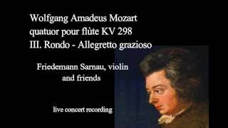 Wolfgang Amadeus Mozart Flute Quartet A Major Kv 298 Iii. Rondo Allegretto Grazioso
