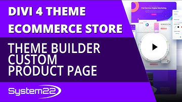 Divi 4 Ecommerce Theme Builder Custom Product Page 👈