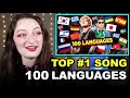Top 1 song of every language reaction 100 languages around the world