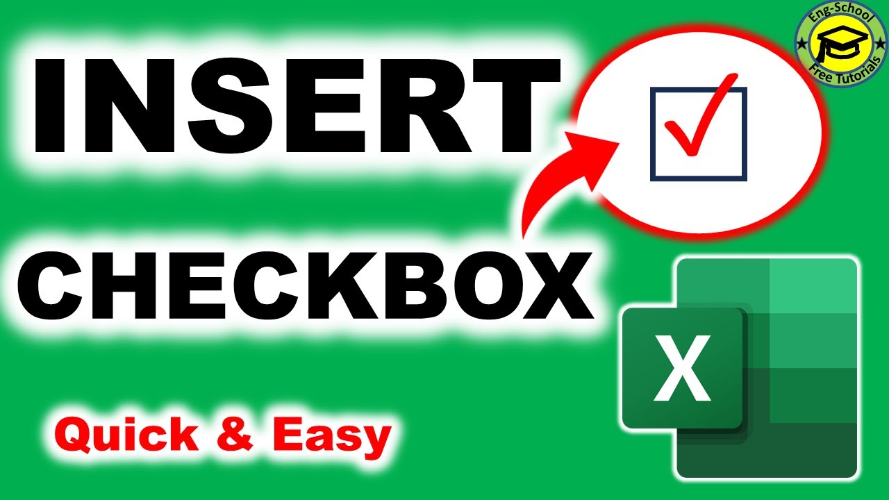 how to add checkbox in excel | Add CheckBox In Excel | Checkbox - YouTube