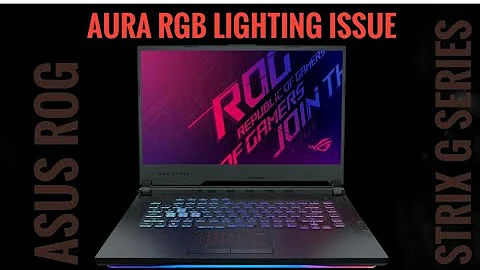 Asus ROG Strix G (G531GT) Aura RGB  problem (SOLUTION) - Please Subscribe To The Channel If You Like