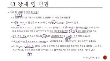 06장 7 강제 형변환 [ 맥스 C언어1 기본편1 ]