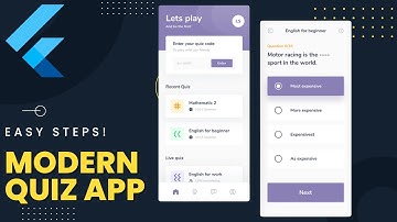 Master Flutter UI - Modern Quiz App | Questions Screen