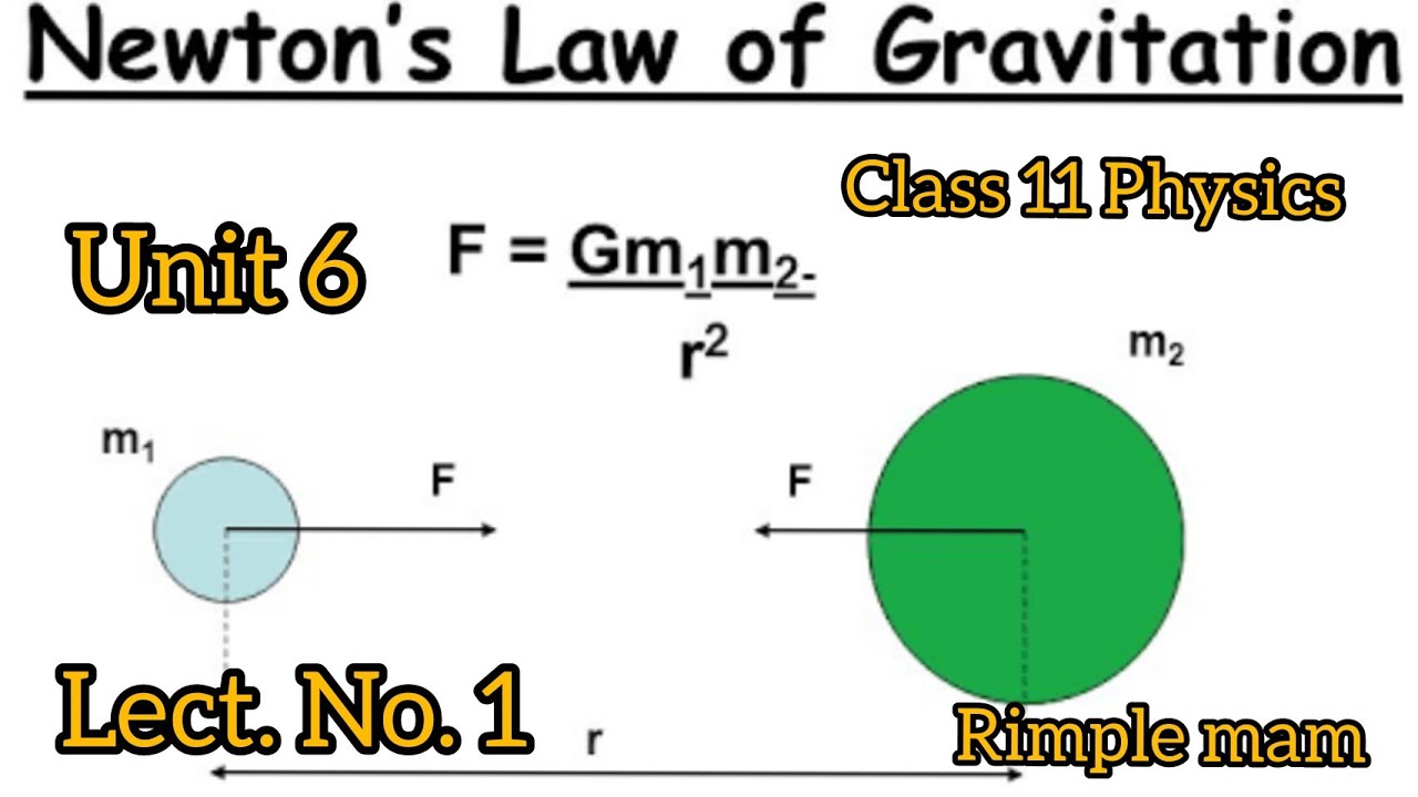 11 Physics Unit 6 Gravitational force, gravity, Newton's law of gravitation #pseb #gravitational